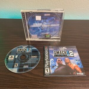 WWF SmackDown 2: Know Your Role (Sony PlayStation 1, 2000) Tested & Works